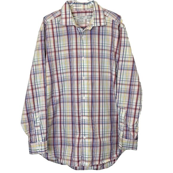 Vineyard Vines Shirt Mens Large Baron Multicolor Plaid Button Up Long Sleeve - Picture 1 of 3